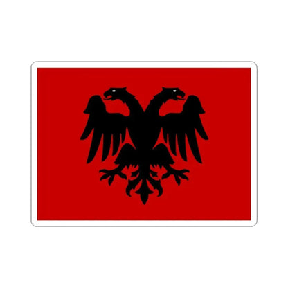 Flag of the Republic of Mirdita (Albania) STICKER Vinyl Kiss-Cut Decal 6 Inch White - The Sticker Space