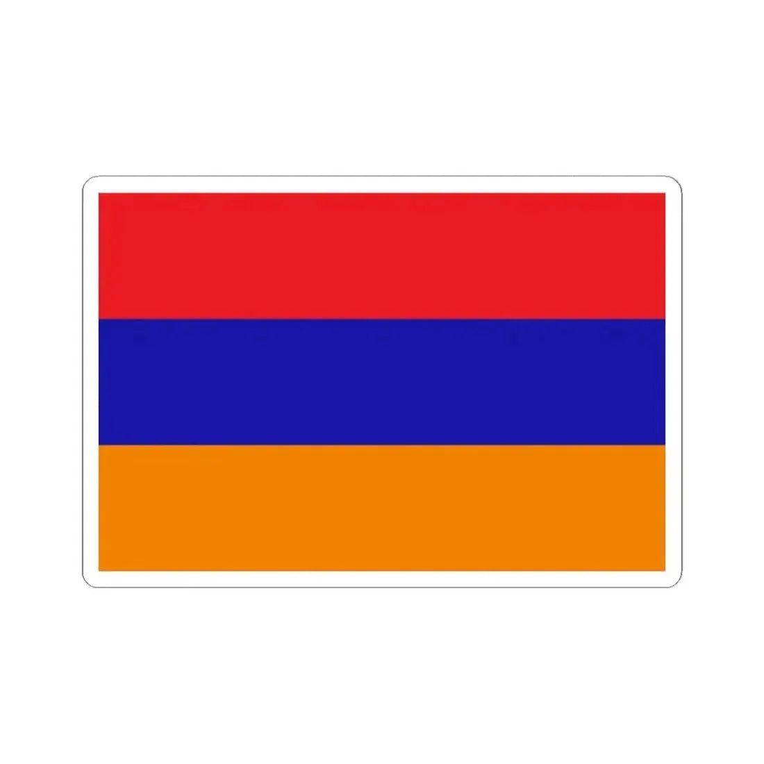 Flag of the Republic of Mountainous Armenia (Armenia) STICKER Vinyl Kiss-Cut Decal 2 Inch White - The Sticker Space
