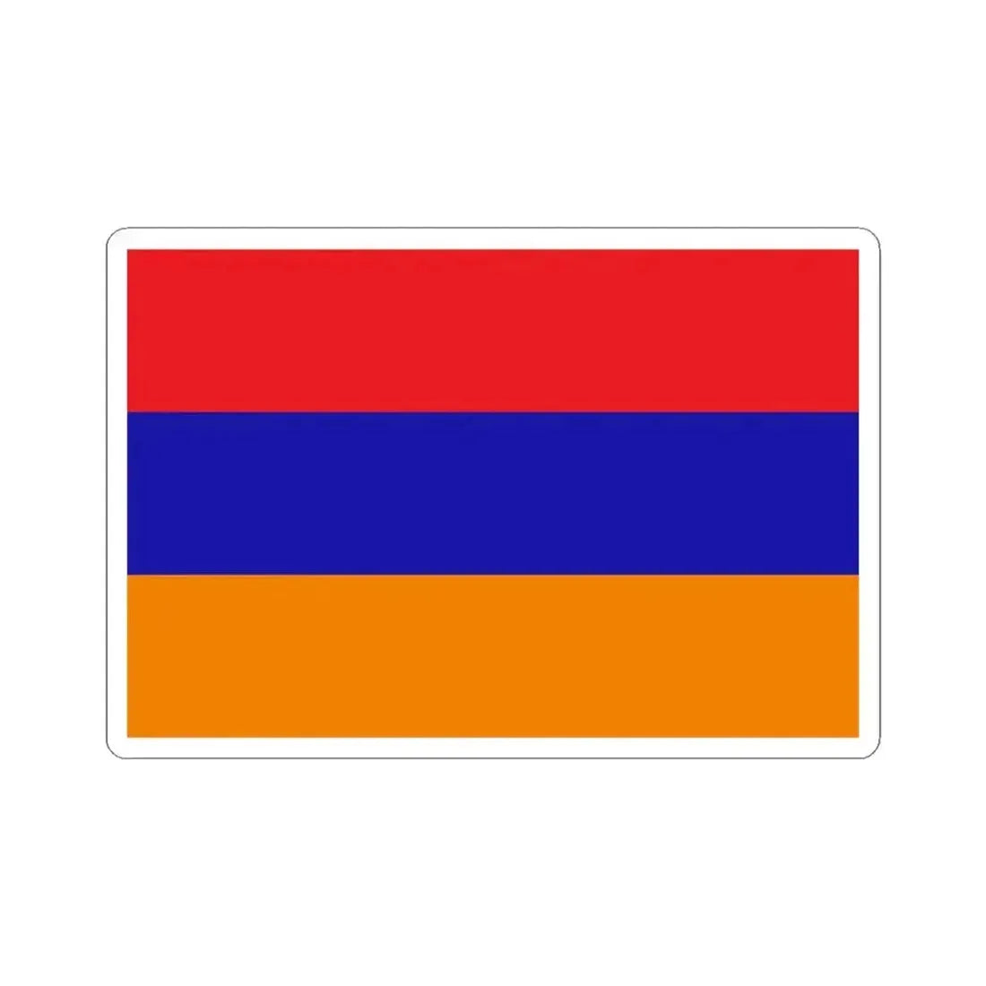 Flag of the Republic of Mountainous Armenia (Armenia) STICKER Vinyl Kiss-Cut Decal 3 Inch White - The Sticker Space