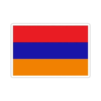 Flag of the Republic of Mountainous Armenia (Armenia) STICKER Vinyl Kiss-Cut Decal 3 Inch White - The Sticker Space