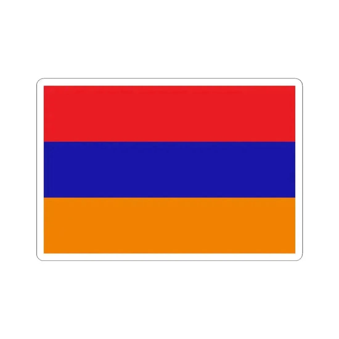 Flag of the Republic of Mountainous Armenia (Armenia) STICKER Vinyl Kiss-Cut Decal 4 Inch White - The Sticker Space