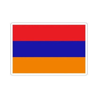 Flag of the Republic of Mountainous Armenia (Armenia) STICKER Vinyl Kiss-Cut Decal 4 Inch White - The Sticker Space