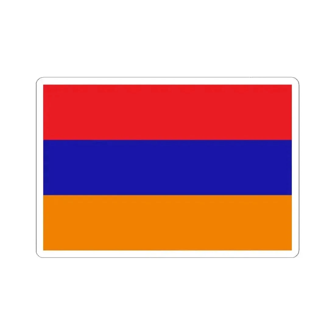 Flag of the Republic of Mountainous Armenia (Armenia) STICKER Vinyl Kiss-Cut Decal 6 Inch White - The Sticker Space