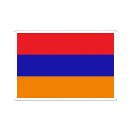 Flag of the Republic of Mountainous Armenia (Armenia) STICKER Vinyl Kiss-Cut Decal 6 Inch White - The Sticker Space