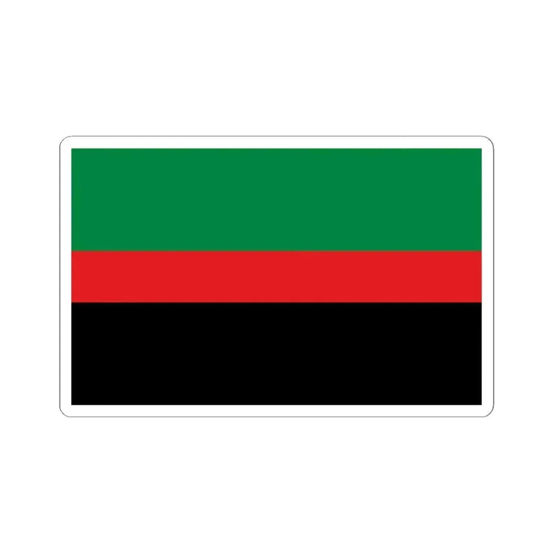 Flag of the Republic of New Afrika (United States) STICKER Vinyl Kiss-Cut Decal 4 Inch White - The Sticker Space