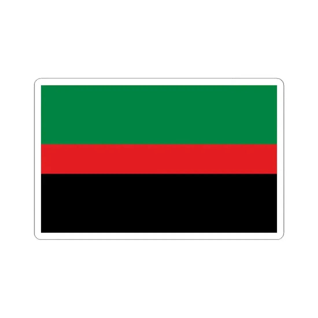 Flag of the Republic of New Afrika (United States) STICKER Vinyl Kiss-Cut Decal 6 Inch White - The Sticker Space
