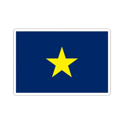Flag of the Republic of Texas 1836-1839 (United States) STICKER Vinyl Kiss-Cut Decal 3 Inch White - The Sticker Space