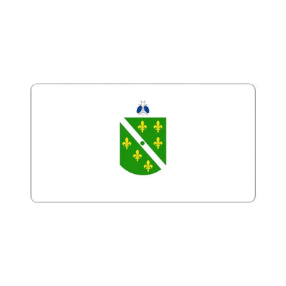 Flag of the Republic of Western Bosnia Fictitious (Bosnia and Herzegovina) STICKER Vinyl Kiss-Cut Decal 4 Inch White - The Sticker Space