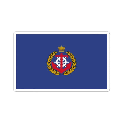 Flag of the Royal Bahrain Naval Force (Bahrain) STICKER Vinyl Kiss-Cut Decal 2 Inch White - The Sticker Space