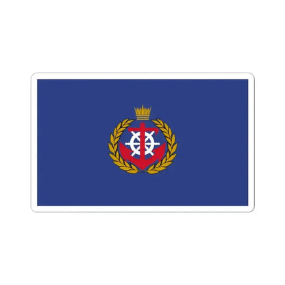 Flag of the Royal Bahrain Naval Force (Bahrain) STICKER Vinyl Kiss-Cut Decal 3 Inch White - The Sticker Space