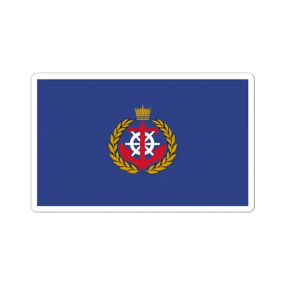 Flag of the Royal Bahrain Naval Force (Bahrain) STICKER Vinyl Kiss-Cut Decal 4 Inch White - The Sticker Space