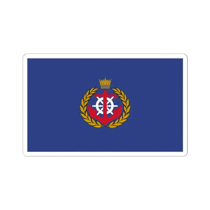 Flag of the Royal Bahrain Naval Force (Bahrain) STICKER Vinyl Kiss-Cut Decal 6 Inch White - The Sticker Space