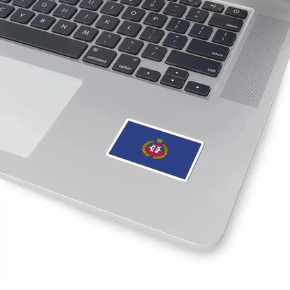 Flag of the Royal Bahrain Naval Force (Bahrain) STICKER Vinyl Kiss-Cut Decal - The Sticker Space