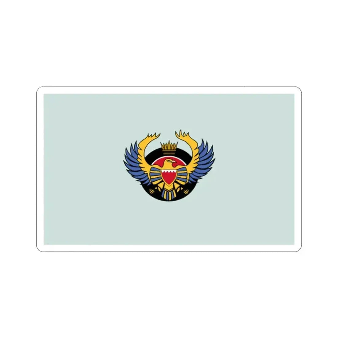 Flag of the Royal Bahraini Air Force (Bahrain) STICKER Vinyl Kiss-Cut Decal 2 Inch White - The Sticker Space