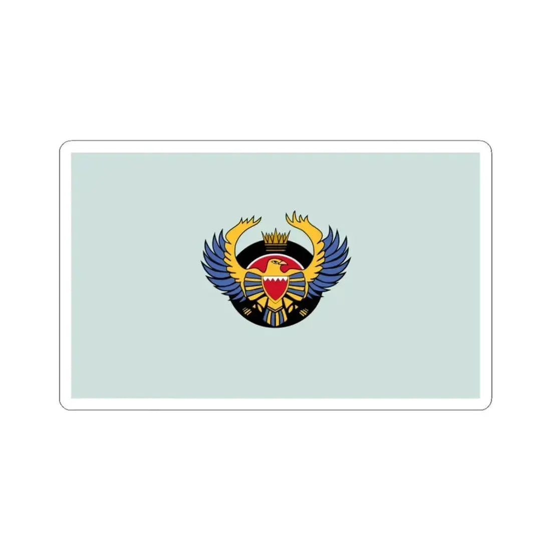 Flag of the Royal Bahraini Air Force (Bahrain) STICKER Vinyl Kiss-Cut Decal 3 Inch White - The Sticker Space