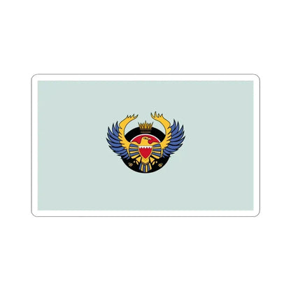 Flag of the Royal Bahraini Air Force (Bahrain) STICKER Vinyl Kiss-Cut Decal 3 Inch White - The Sticker Space