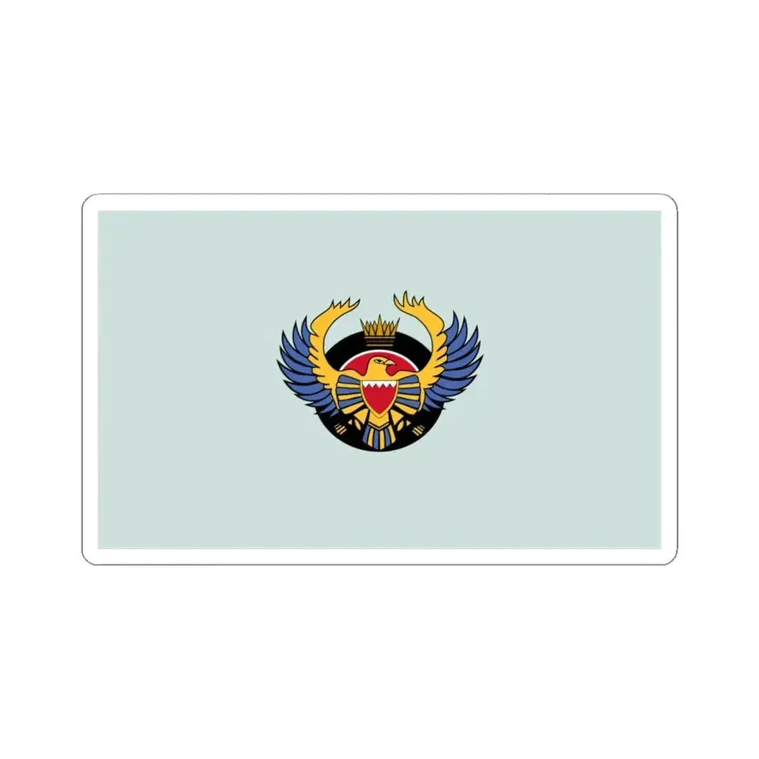 Flag of the Royal Bahraini Air Force (Bahrain) STICKER Vinyl Kiss-Cut Decal 4 Inch White - The Sticker Space