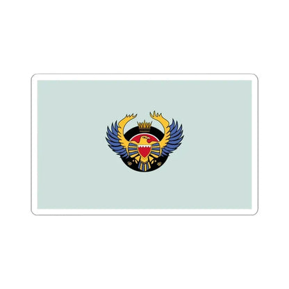 Flag of the Royal Bahraini Air Force (Bahrain) STICKER Vinyl Kiss-Cut Decal 4 Inch White - The Sticker Space