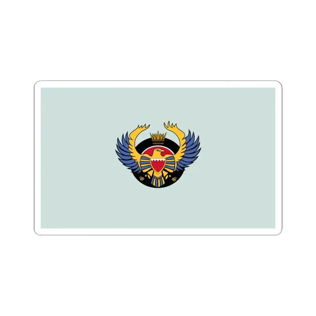 Flag of the Royal Bahraini Air Force (Bahrain) STICKER Vinyl Kiss-Cut Decal 6 Inch White - The Sticker Space
