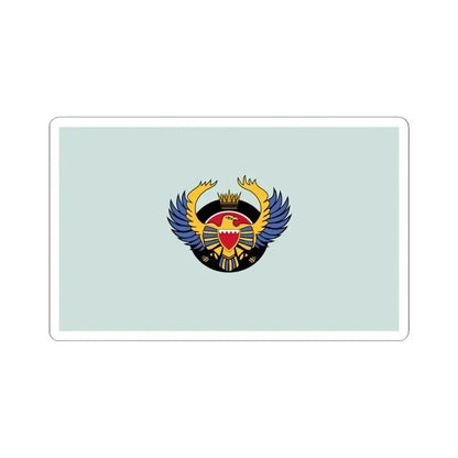 Flag of the Royal Bahraini Air Force (Bahrain) STICKER Vinyl Kiss-Cut Decal 6 Inch White - The Sticker Space