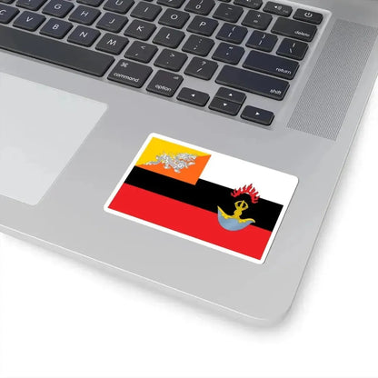 Flag of the Royal Bhutan Army (Bhutan) STICKER Vinyl Kiss-Cut Decal - The Sticker Space