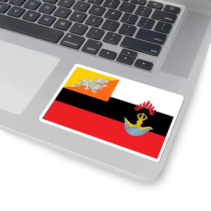 Flag of the Royal Bhutan Army (Bhutan) STICKER Vinyl Kiss-Cut Decal - The Sticker Space