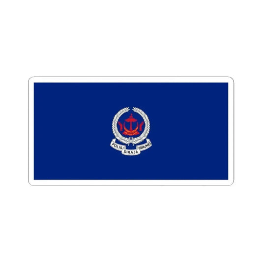 Flag of the Royal Brunei Police Force (Brunei) STICKER Vinyl Kiss-Cut Decal 2 Inch White - The Sticker Space