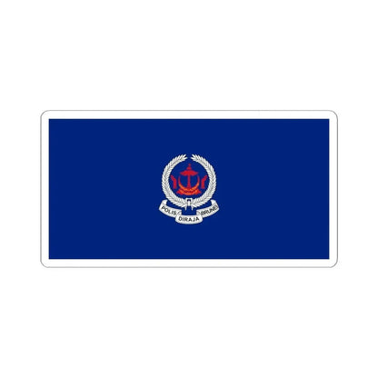 Flag of the Royal Brunei Police Force (Brunei) STICKER Vinyl Kiss-Cut Decal 4 Inch White - The Sticker Space
