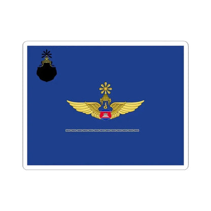 Flag of the Royal Cambodian Air Force (Cambodia) STICKER Vinyl Kiss-Cut Decal 6 Inch White - The Sticker Space
