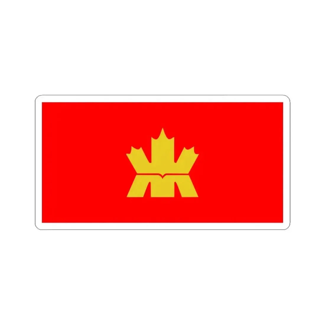 Flag of the Royal Canadian Mint (Canada) STICKER Vinyl Kiss-Cut Decal 3 Inch White - The Sticker Space