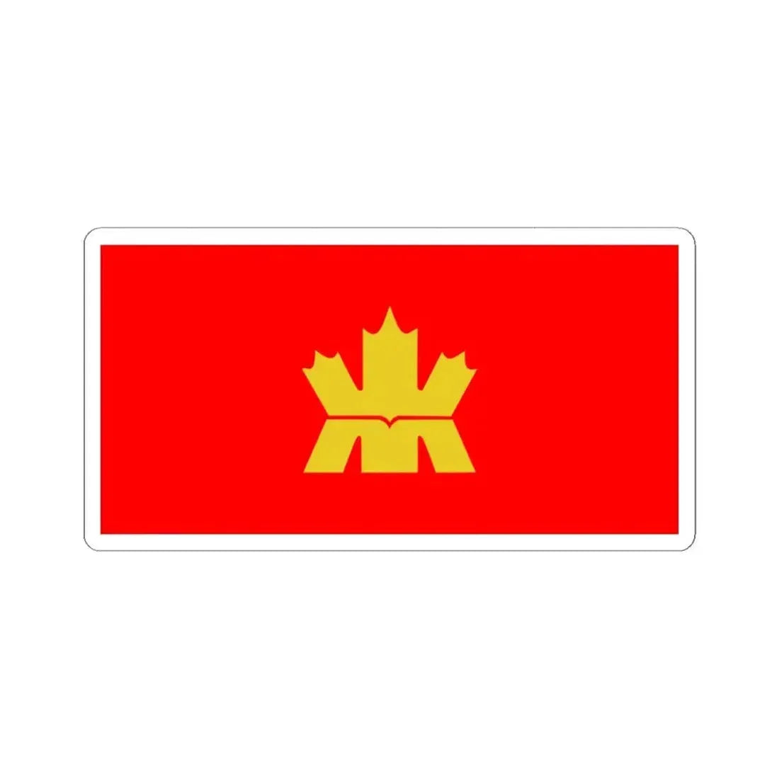 Flag of the Royal Canadian Mint (Canada) STICKER Vinyl Kiss-Cut Decal 4 Inch White - The Sticker Space