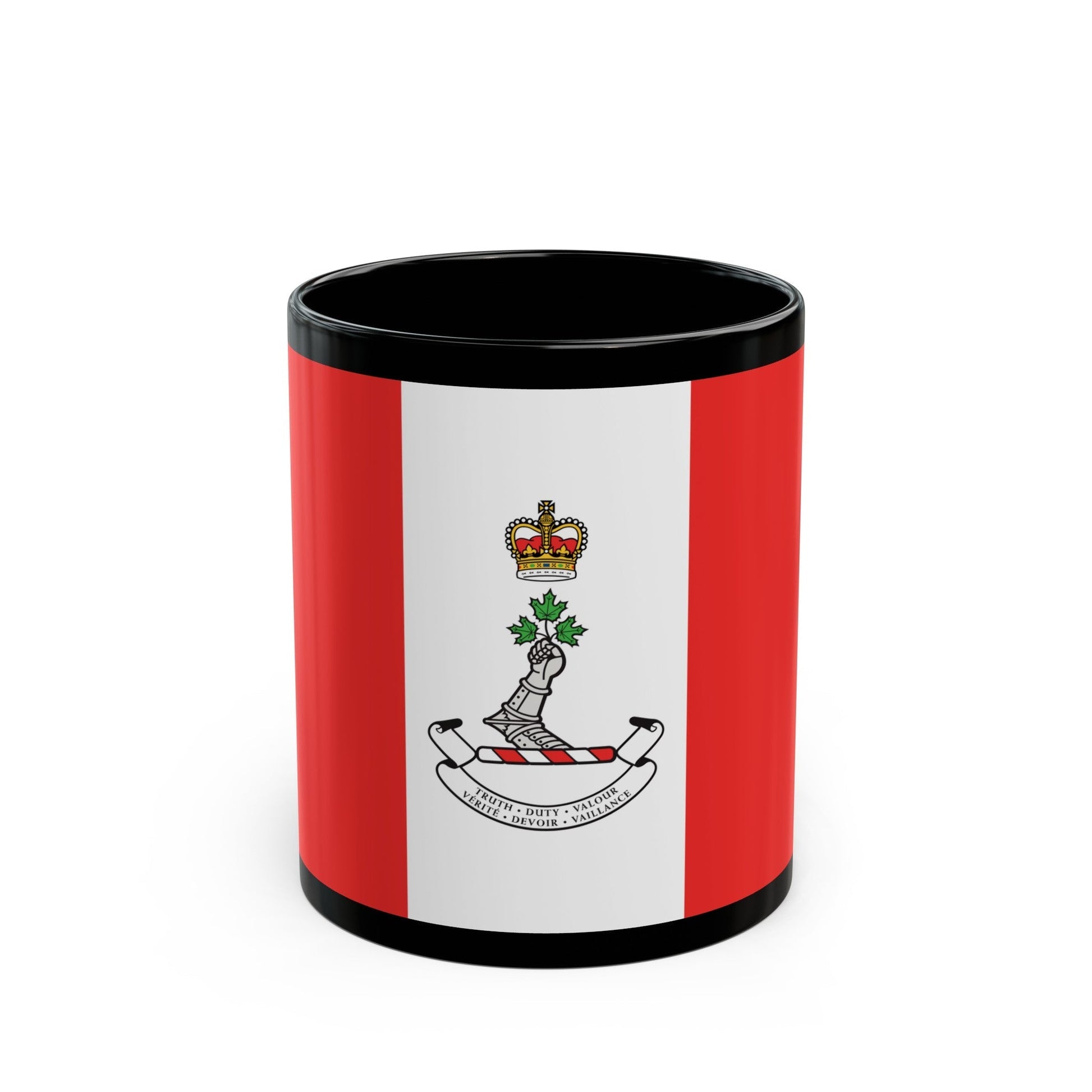 Flag of the Royal Military College of Canada - Black Coffee Mug-11oz-The Sticker Space