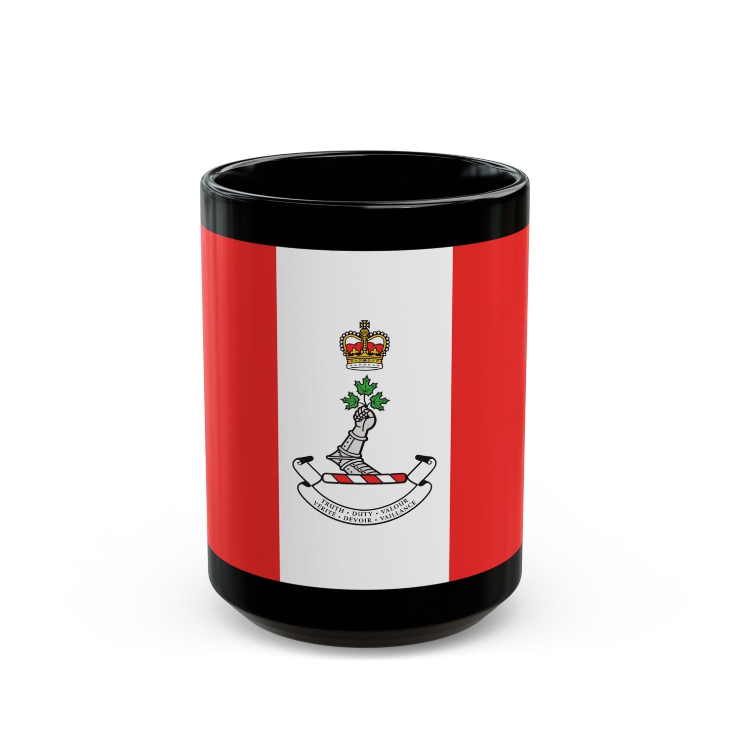 Flag of the Royal Military College of Canada - Black Coffee Mug-15oz-The Sticker Space