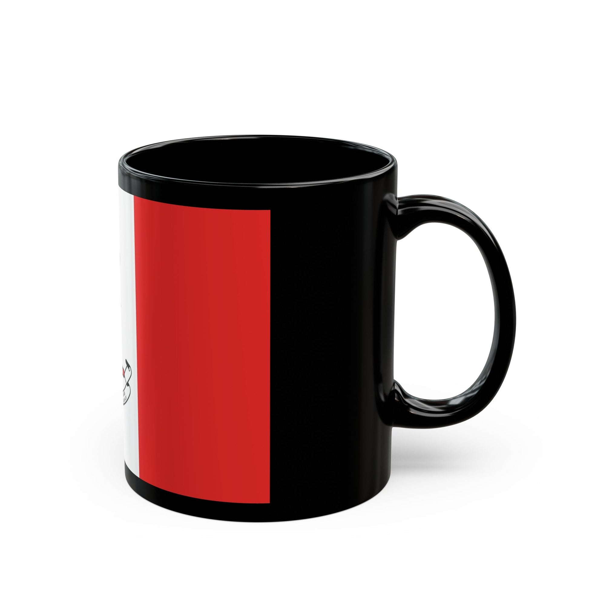 Flag of the Royal Military College of Canada - Black Coffee Mug-The Sticker Space