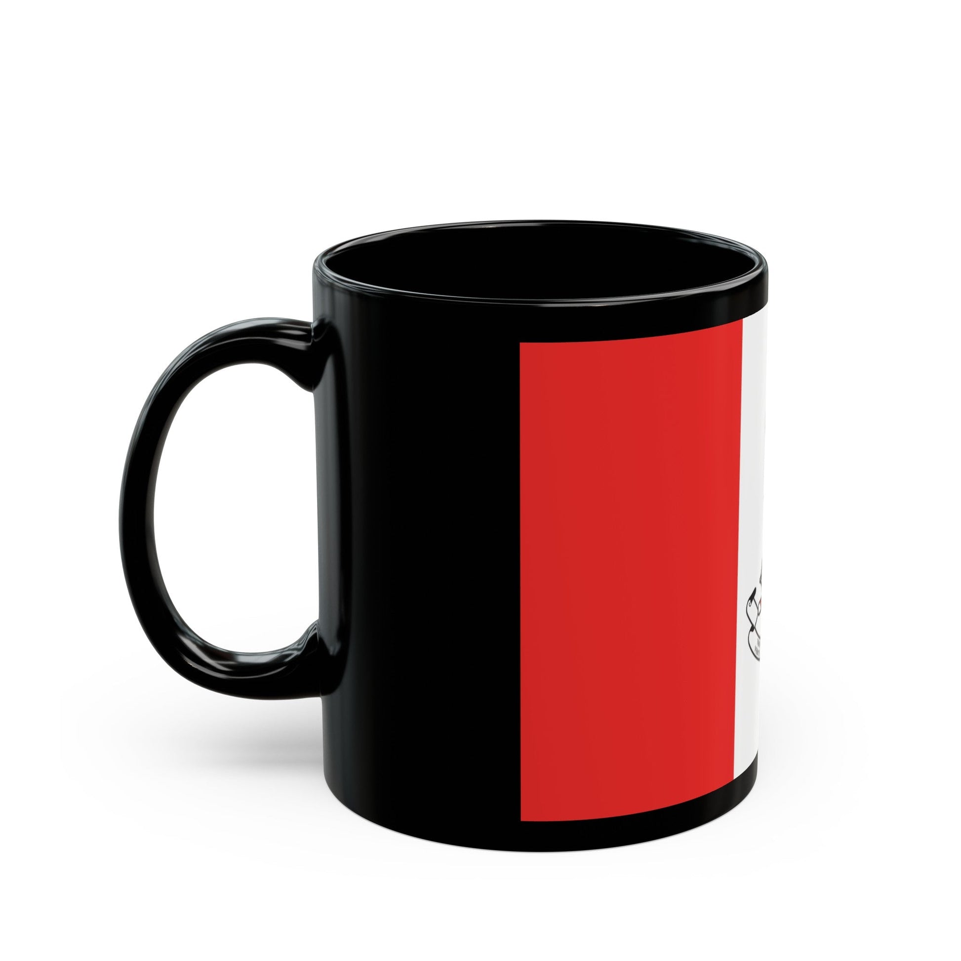 Flag of the Royal Military College of Canada - Black Coffee Mug-The Sticker Space