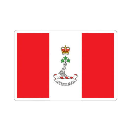 Flag of the Royal Military College of Canada (Canada) STICKER Vinyl Kiss-Cut Decal 2 Inch White - The Sticker Space