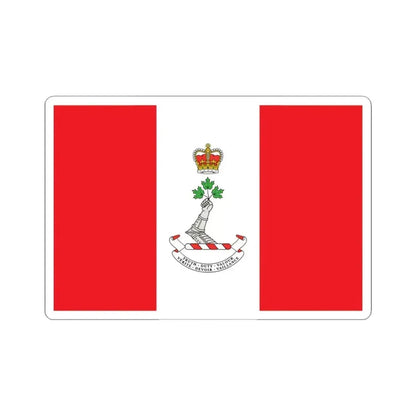 Flag of the Royal Military College of Canada (Canada) STICKER Vinyl Kiss-Cut Decal 3 Inch White - The Sticker Space