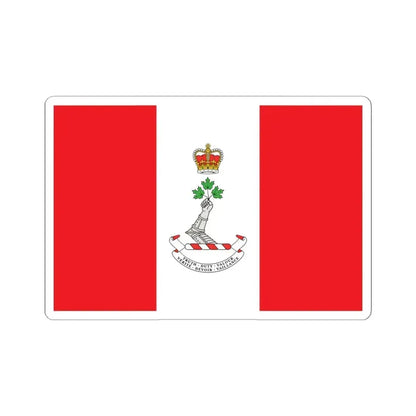 Flag of the Royal Military College of Canada (Canada) STICKER Vinyl Kiss-Cut Decal 6 Inch White - The Sticker Space