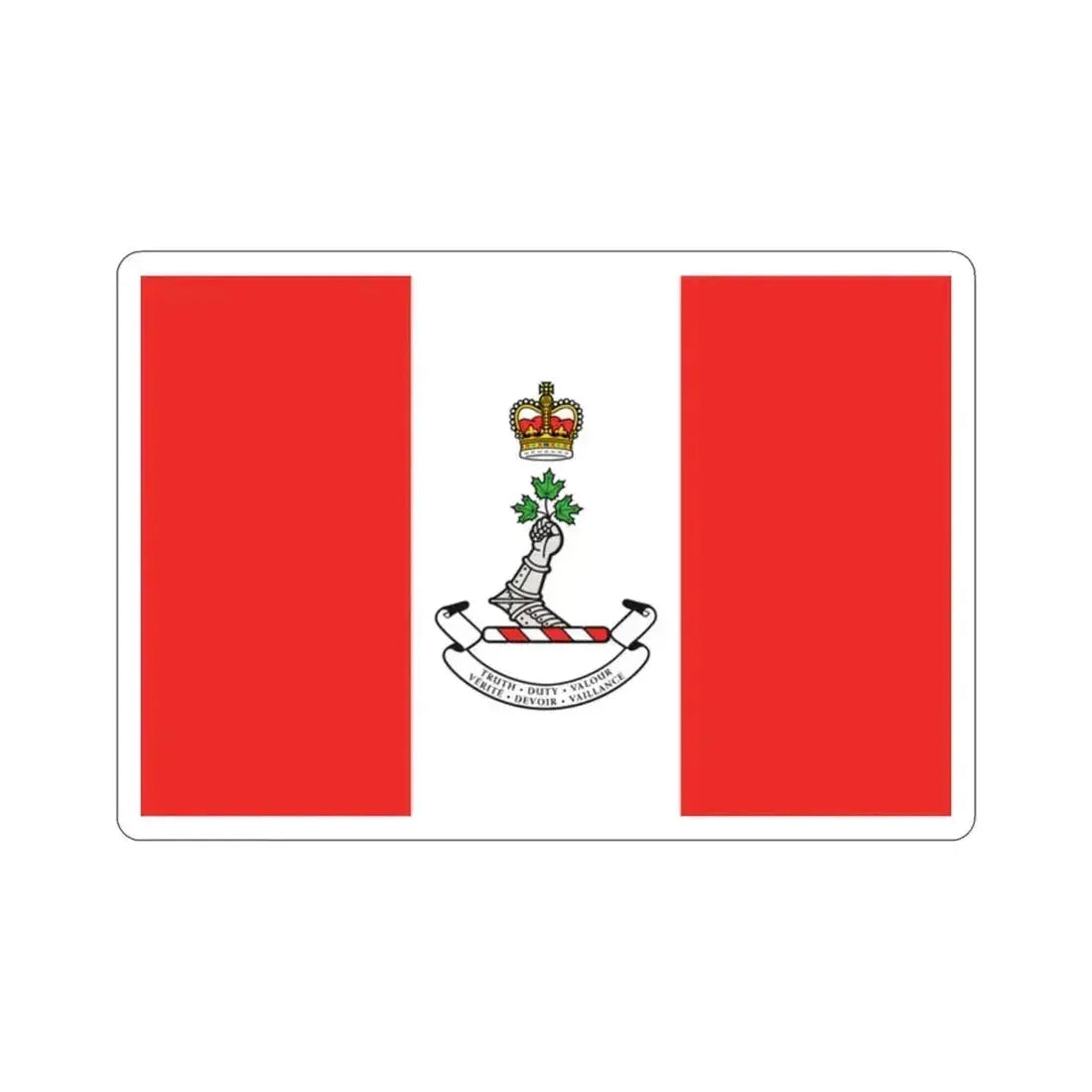 Flag of the Royal Military College of Canada STICKER Vinyl Die-Cut Decal 2 Inch - The Sticker Space