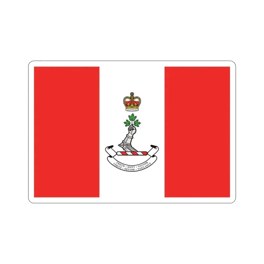Flag of the Royal Military College of Canada STICKER Vinyl Die-Cut Decal 3 Inch - The Sticker Space
