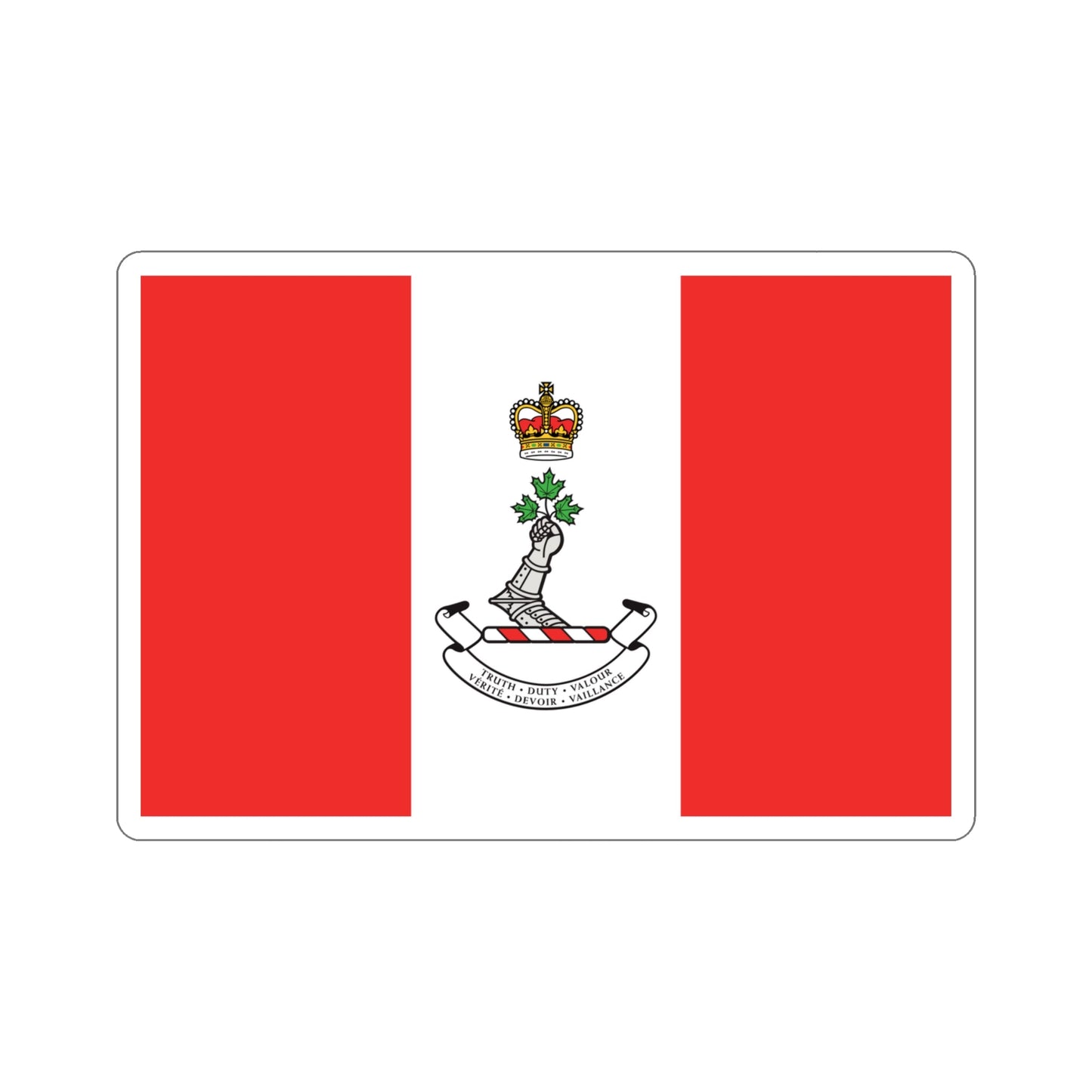 Flag of the Royal Military College of Canada STICKER Vinyl Die-Cut Decal-4 Inch-The Sticker Space