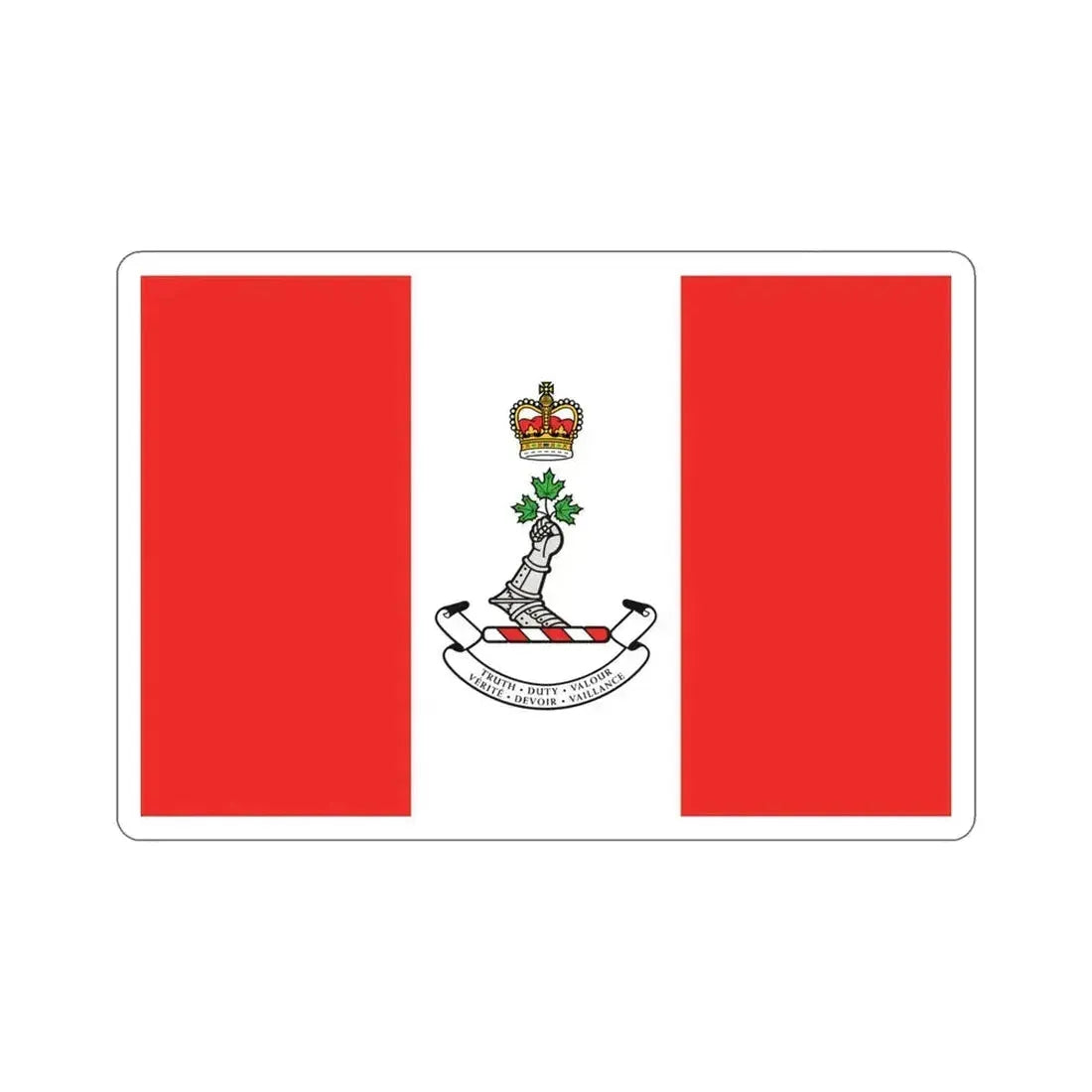 Flag of the Royal Military College of Canada STICKER Vinyl Die-Cut Decal 4 Inch - The Sticker Space