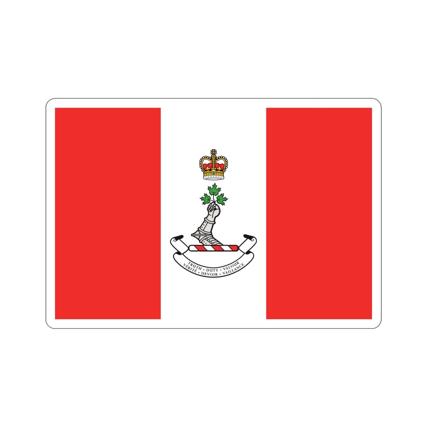 Flag of the Royal Military College of Canada STICKER Vinyl Die-Cut Decal-5 Inch-The Sticker Space