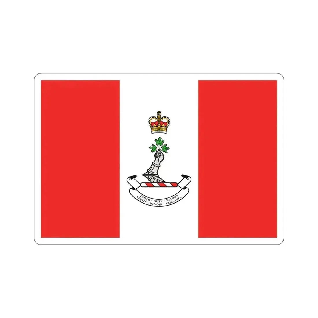Flag of the Royal Military College of Canada STICKER Vinyl Die-Cut Decal 5 Inch - The Sticker Space