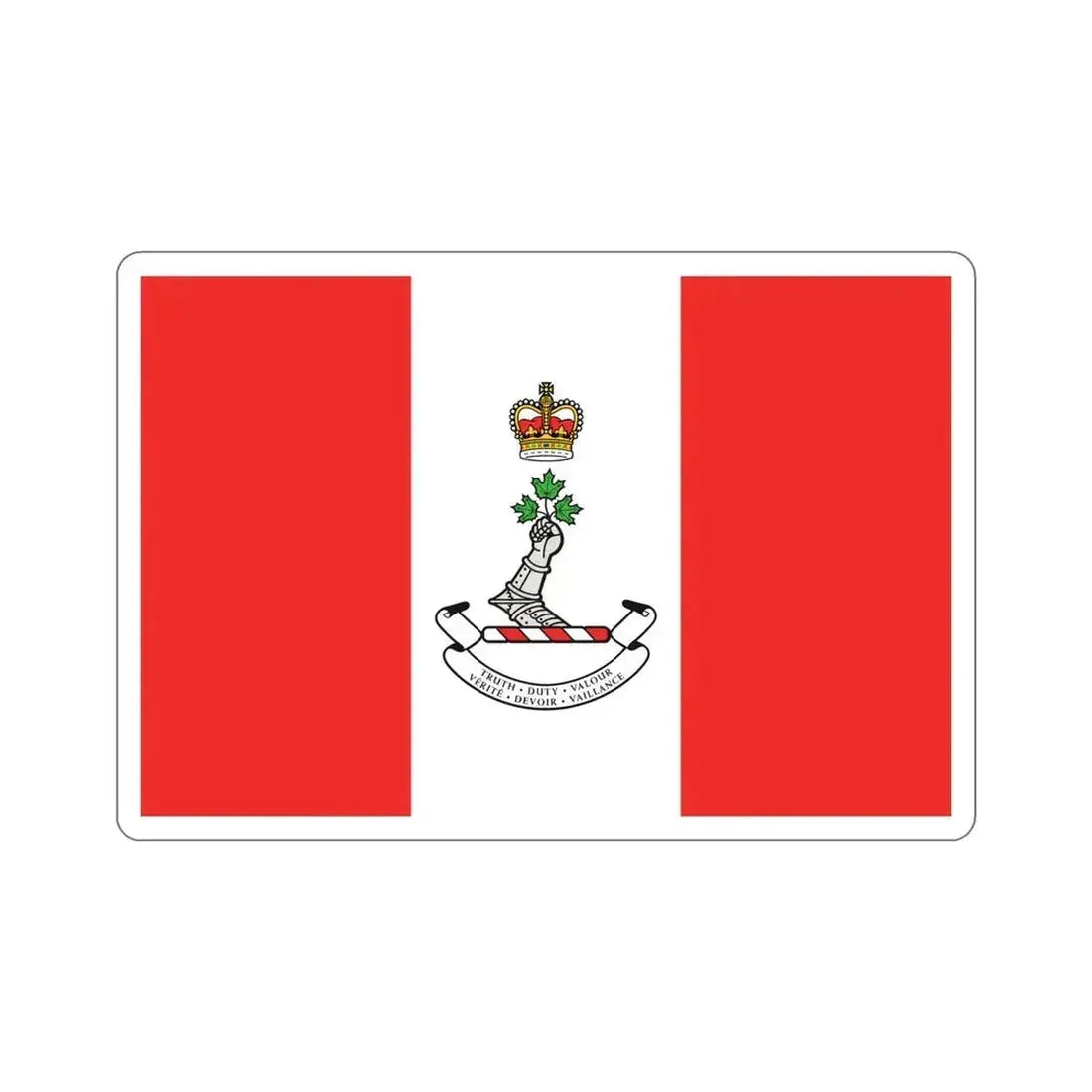 Flag of the Royal Military College of Canada STICKER Vinyl Die-Cut Decal 6 Inch - The Sticker Space
