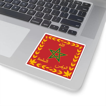Flag of the Royal Moroccan Armed Forces (Morocco) STICKER Vinyl Kiss-Cut Decal - The Sticker Space