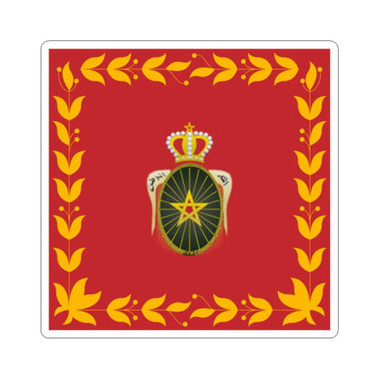 Flag of the Royal Moroccan Army (Morocco) STICKER Vinyl Kiss-Cut Decal 2 Inch White - The Sticker Space