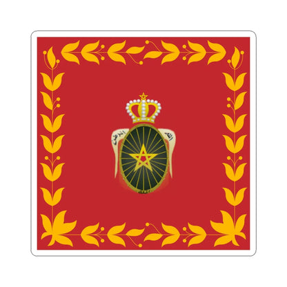 Flag of the Royal Moroccan Army (Morocco) STICKER Vinyl Kiss-Cut Decal 4 Inch White - The Sticker Space
