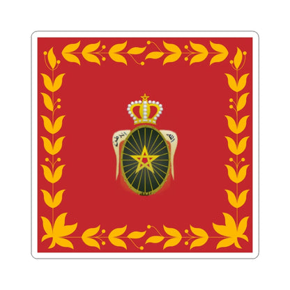 Flag of the Royal Moroccan Army (Morocco) STICKER Vinyl Kiss-Cut Decal 6 Inch White - The Sticker Space