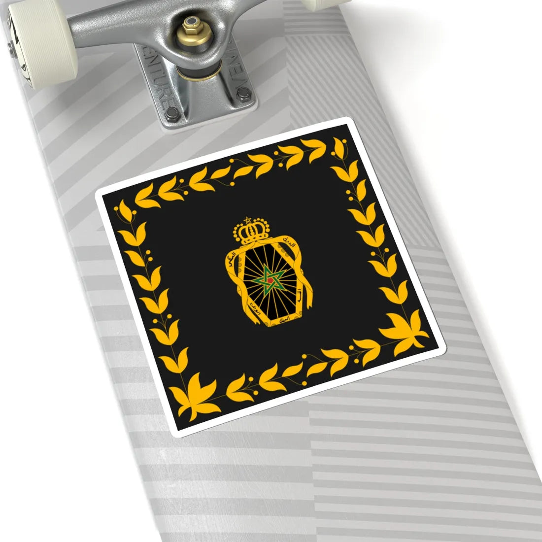 Flag of the Royal Moroccan Gendarmerie (Morocco) STICKER Vinyl Kiss-Cut Decal - The Sticker Space